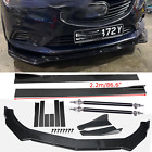 Carbon Fiber Front Bumper Lip Side Skirt Strut Rods For Mazda 3 6 Body Kits