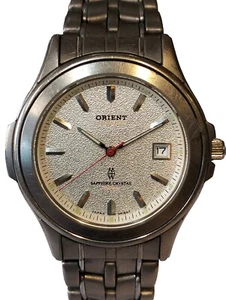 ORIENT ALL TITANIUM QUARTZ UN5Z-C0CA JAPAN MEN'S FULL WORKING ALL ORIGINAL VTG. - Picture 1 of 24