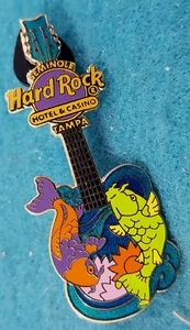 TAMPA HOTEL & CASINO SEMINOLE 2 KOI FISH GUITAR 2009 Hard Rock Cafe PIN LE - Picture 1 of 1
