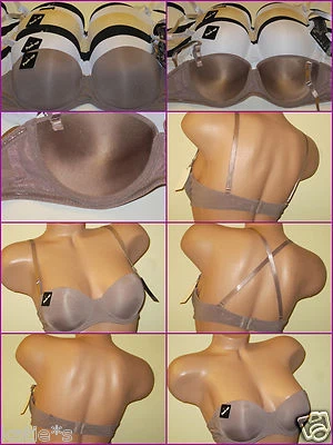 3 Sujetadores 6 Sujetadores Push-Up STRAPLESS CONVERTIBLE Multicolor 1247 Luz Acolchada 32A-40C Foto 1 de 4
