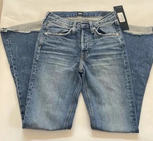 Anthropologie Edwin Wide Flare Jeans Womens 24 Waist Blue Denim Designer NWT - Picture 1 of 9