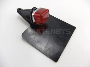 Motorcycle Rear Tail Light Complete Number Plate Holder Triumph BSA Norton AJS - Picture 1 of 13