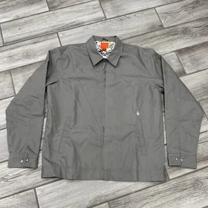 Volcom Jacket Gray Bomber Full Zip Men’s Size XL Skate Vintage - Picture 1 of 13