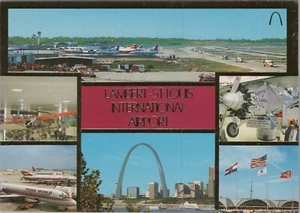 Missouri Lambert St. Louis International Airport Multiview 4"x6" Postcard 13481a - Picture 1 of 7