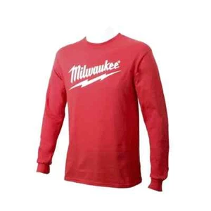 Camiseta Milwaukee Tool Gildan Roja Manga Larga - Varias Tallas - NUEVA - Imagen 1 de 3
