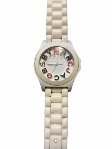 Marc by Marc Jacobs watch white silicone strap needs battery - Picture 1 of 11