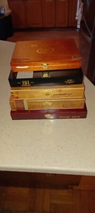 [SET OF 5] Empty WOODEN Cigar Boxes - Picture 1 of 3