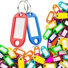 90 Pc Key Ring Tags Plastic 10 Assorted Colours Identifiers,Name Tags and Labels