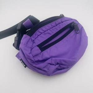 Pink Victoria Secret Purple and Black Mini Fanny Pack Two Zipper Comparments New - Picture 1 of 7