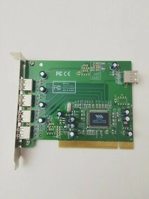 MP6202A 5-Port (4 ext, 1 int) USB 2.0 PCI controller, OEM - Image 1 of 3