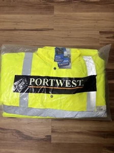 PORTWEST HIGH VISIBILITY 300D TRAFFIC 4-IN-1 JACKET SIZES S-5XL CLASS 3 US468 - Picture 1 of 4