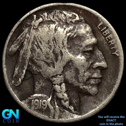 1919 D Buffalo Nickel #E3522 Cover