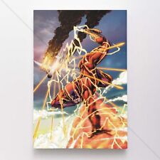 The Flash Poster Canvas DC Justice League Comic Book Cover Art Print #9068