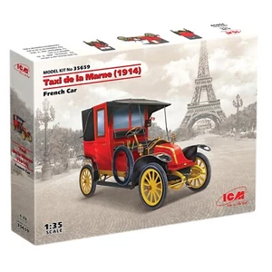 Coche francés Taxi de la Marne 1914 plástico escala modelo kit 1:35 ICM 35659 - Imagen 1 de 12