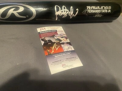 Fernando Tatis Jr Signed Rawlings Full Size Bat JSA - Image 1 of 2