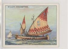 1929 Wills Rigs of Ships Tobacco Ventian Fishing Boat #24 h3a