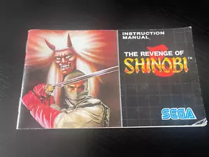 The Revenge Of Shinobi Sega Mega Drive Manual ONLY - Picture 1 of 2