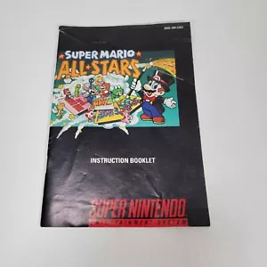 SUPER MARIO ALL STARS INSTRUCTION BOOKLET FOR SUPER NINTENDO - Picture 1 of 6
