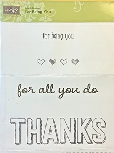 Stampin Up Stempelset FOR BEING YOU Retired Sets - Bild 1 von 3