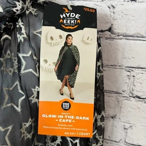 Target Hyde & Eek Glow in the Dark Adult Cape No Lining OS Halloween Costume - Picture 1 of 7