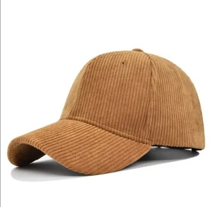 Madewell Cord Baseball Mütze Unisex Kappe Herren Damen braun khaki hellbraun Farbe NEU - Bild 1 von 2