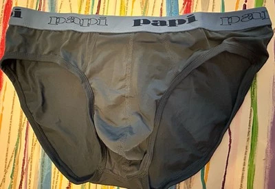 Papi 1 Microfibra Bikini Calzoncillo o Calzoncillo de Cadera Ropa Interior XLarge Gris Foto 1 de 2