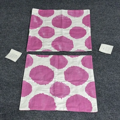 Pottery Barn Kids Watercolor Dot Decorative Sham Set of 2 16x16 Pillow Covers - Image 1 of 4