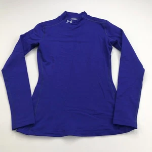 Under Armour Loose ColdGear Mock Neck Compression Womens Pullover Small Semi-fit - Picture 1 of 7