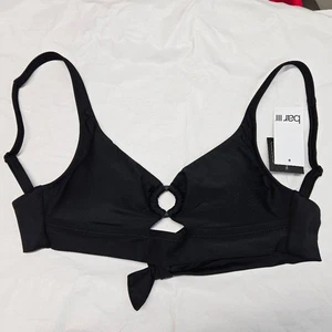 NWT Bar III for Macy's Resort Solids Ring-Detail Tie-Back Bikini Top XS MSRP $48 - Picture 1 of 11