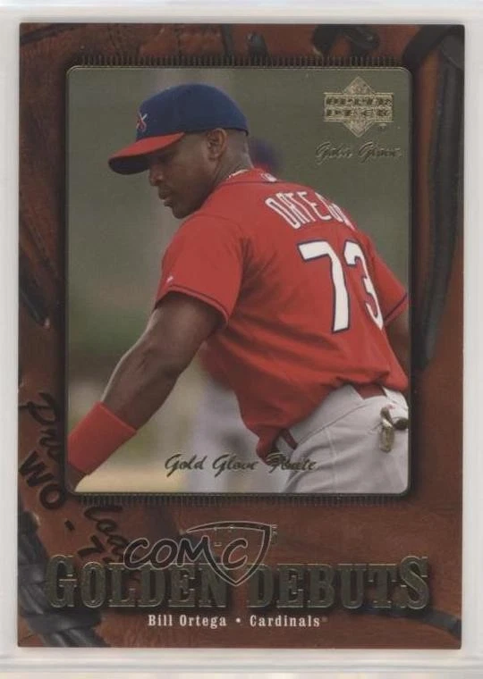 2001 Upper Deck Gold Glove Golden Debuts Finite /25 Bill Ortega #125 Rookie RC - Image 1 of 2