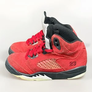 Air Jordan 5 Retro Raging Bull TD 440890-600 Toddler Size 11c Red Kids AJ5 - Picture 1 of 7