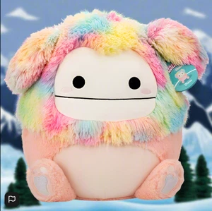 Original Squishmallows Fuzz-A-Mallows Plush Diane the Peach Bigfoot 40cm - Picture 1 of 23
