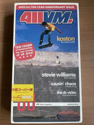 411VM Skateboarding VHS 10 Year Anniversary Issue 60 RARE Japanese Ver Koston - Image 1 of 3