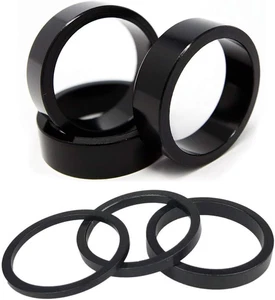 6 Pezzi Distanziali per Cuffie 1 1/8", Distanziali per Cuffie in Lega di Alluminio per Bici, 28.6Mm - Foto 1 di 12