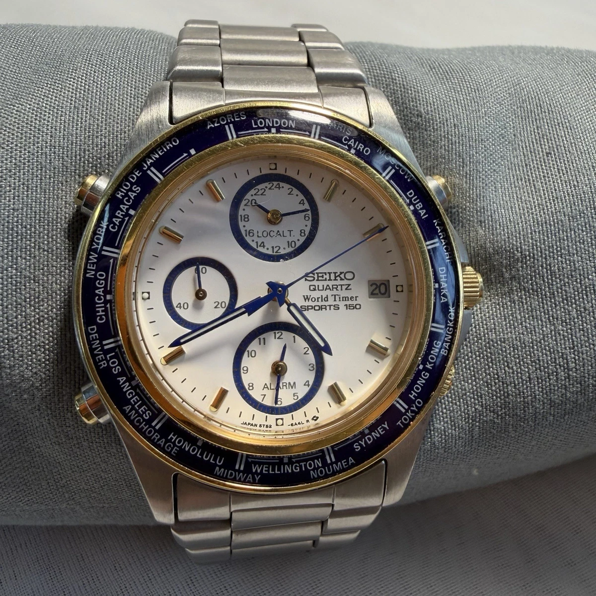 Seiko Sports 100 5H23-7010 クォーツ 腕時計 ジャンク Seiko Sports