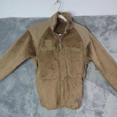 Jaqueta de lã masculina USGI Polartec XS marrom regular clima frio geração III militar - Imagem 1 de 4