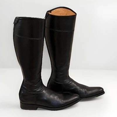 Alberto Fasciani 黑色皮革骑行靴 38 — 第 1/4 张图片
