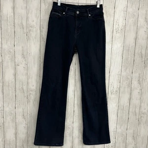 Levi's Perfectly Slimming 512 Bootcut Dark Wash Embroidered Jeans 30x34 - Picture 1 of 12