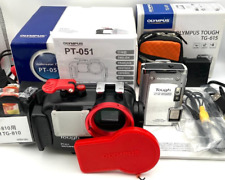 OLYMPUS TOUGH TG-615+PT-051 waterproof digital camera protector working Used