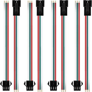 20 Pairs JST SM 3 Pin Connectors for WS2812B WS2811 WS2812 WS2814 SK6812 FOCB CC - Picture 1 of 12