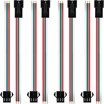 20 Pairs JST SM 3 Pin Connectors for WS2812B WS2811 WS2812 WS2814 SK6812 FOCB CC - Image 1 of 4