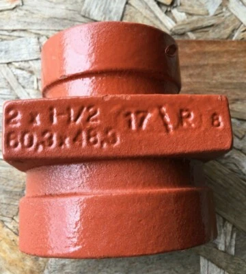 VICTAULIC 2" x 1-1/2" Figure 50 Concentric Reducer Grooved End IPS Pipe Fitting