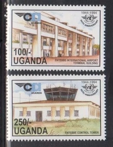 Uganda 1274-75 International Airport Mint NH - Bild 1 von 1