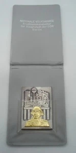 RDA NVA Alemania Oriental Regalo Honorario Ciudad Comando Placa e Insignia Estuche Plata Oro - Imagen 1 de 5