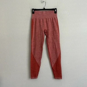 Victorias Secret Pink Seamless Enhancing Orange Ombré Leggings size small- - Picture 1 of 7