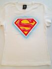 90s Y2K Superman JERRY LEIGH Entertainment White T-Shirt Jr Teen Medium Airbrush