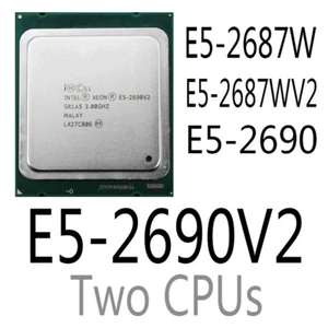 intel Xeon E5-2687W E5-2687W V2 E5-2690 E5-2690 V2 CPU Processor - Picture 1 of 5