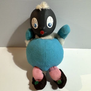 Pittiplatsch Character Doll Blue Pink Germany Posable GDR Rare Vtg 22cm 8.5 Inch - Picture 1 of 11