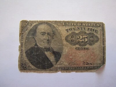 Twenty Five Cents Fractional Currency  5th Issue FR 1309 - Image 1 of 4