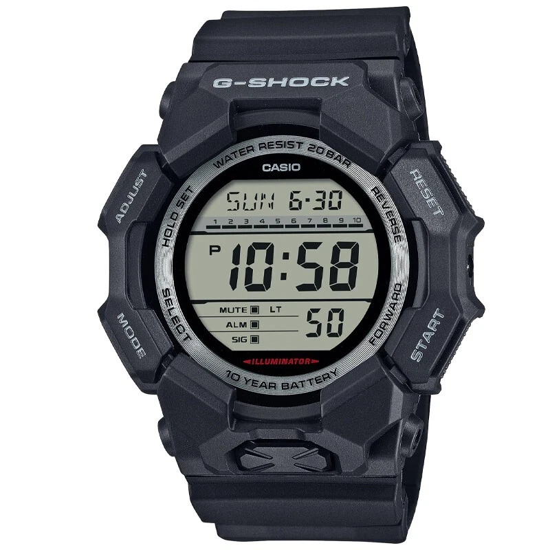 G-Shock GD010 Rugged Digital 10 Year Battery Black Men's Watch -
